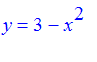 y = 3-x^2