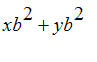 xb^2+yb^2