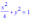 x^2/4+y^2 = 1