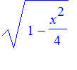 sqrt(1-x^2/4)