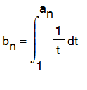 b[n] = Int(1/t,t = 1 .. a[n])