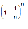 (1+1/n)^n