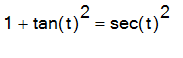 1+tan(t)^2 = sec(t)^2