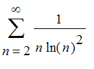 Sum(1/(n*ln(n)^2),n = 2 .. infinity)