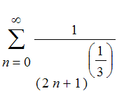 Sum(1/((2*n+1)^(1/3)),n = 0 .. infinity)