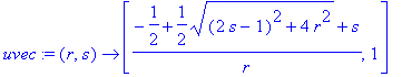 uvec := proc (r, s) options operator, arrow; [(-1/2...