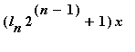 (l[n]*2^(n-1)+1)*x