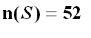 n(S) = 52