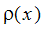 rho(x)