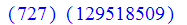``(727)*``(129518509)