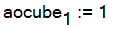 aocube[1] := 1