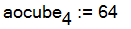aocube[4] := 64