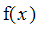f(x)