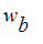 w[b]