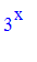 3^x