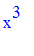 x^3