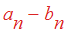 a[n]-b[n]