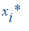 x[i]^`*`