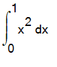 Int(x^2,x = 0 .. 1)