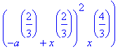 -1/27*(4*x^2*(a^2)^(1/3)*a^2-18*a^2*x^(8/3)+31*x^2*...