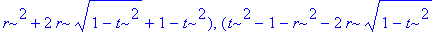 sol := [(-t^2+1+r^2+2*r*sqrt(1-t^2)+t*sqrt(r)*sqrt(...