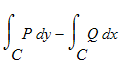 Int(P,y = C .. ``)-Int(Q,x = C .. ``)