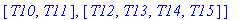 partition := [[I1, I2, RA, PS, Pra, AAA, SAS], [T1,...
