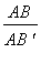 AB/(AB*`'`)