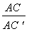 AC/(AC*`'`)