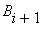 B[i+1]