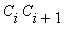C[i]*C[i+1]
