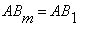 AB[m] = AB[1]