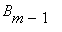 B[m-1]