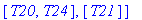 partition := [[I1, I2, RA, PS, Pra, AAA, SAS], [T1,...