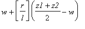 w+[r/l]*((z1+z2)/2-w)