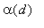 alpha(d)