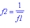 f2 = 1/conjugate(f1)