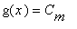 g(x) = C[m]