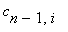 c[n-1,i]