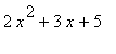 2*x^2+3*x+5