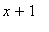 x+1