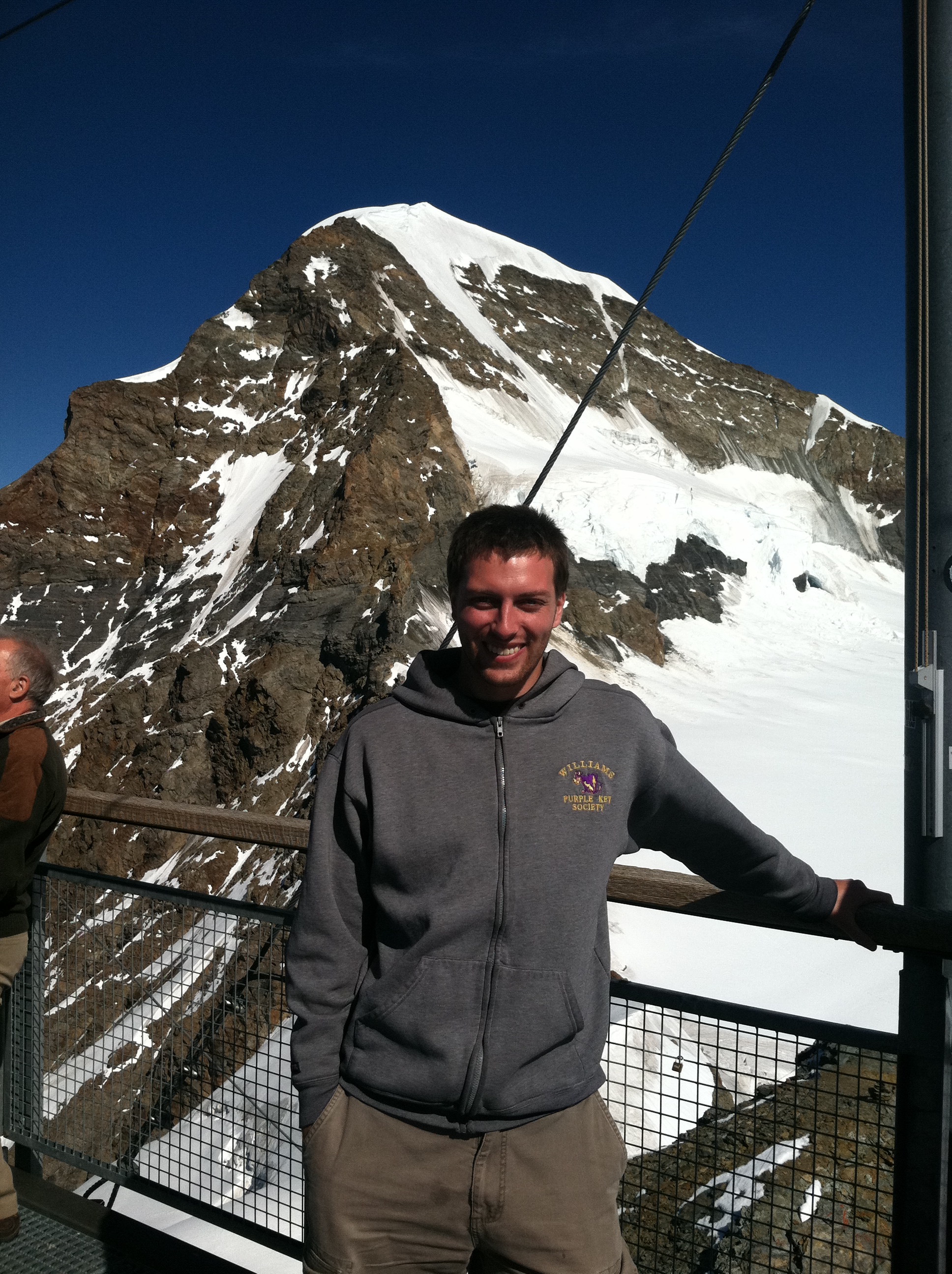 Dave Jensen on Jungfraujoch