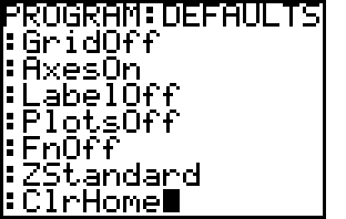 TI-82 Screen Shot