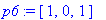 p6 := [1, 0, 1]