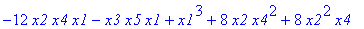 -12*x2*x4*x1-x3*x5*x1+x1^3+8*x2*x4^2+8*x2^2*x4