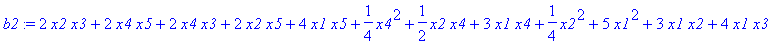 b2 := 2*x2*x3+2*x4*x5+2*x4*x3+2*x2*x5+4*x1*x5+1/4*x...