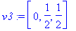 v3 := [0, 1/2, 1/2]