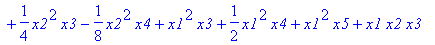 b3 := x1*x2*x5+2/3*x1^3-1/24*x2^3-1/24*x4^3+x1*x4*x...