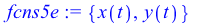 {x(t), y(t)}