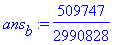 ans[b] := 509747/2990828